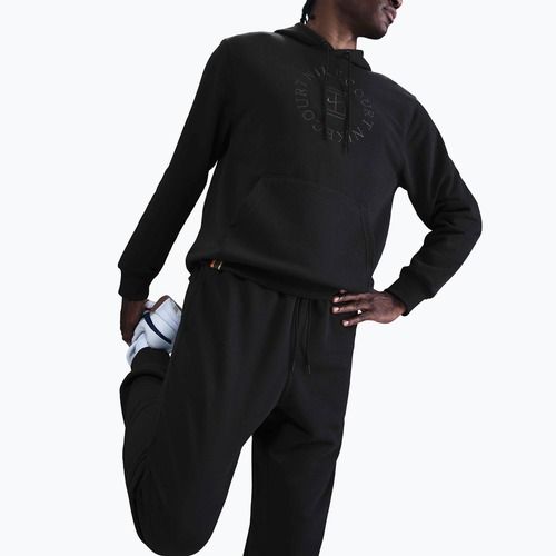 Кофта тенісна чоловіча Nike Court Dri-Fit Heritage French Terry Hoodie black/anthracite