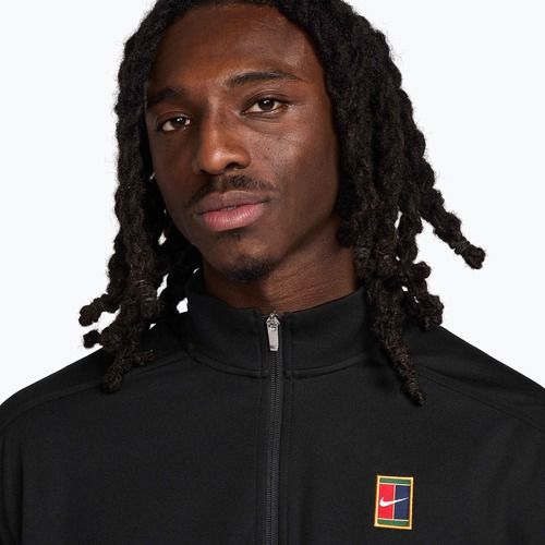 Кофта тенісна чоловіча Nike Court Heritage black/black