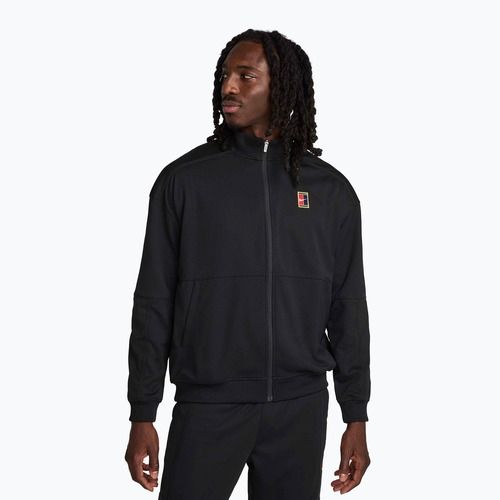 Кофта тенісна чоловіча Nike Court Heritage black/black