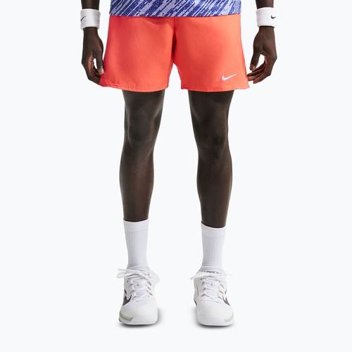 Шорти тенісні чоловічі Nike Court Dri-Fit Victory 7" turf orange/white