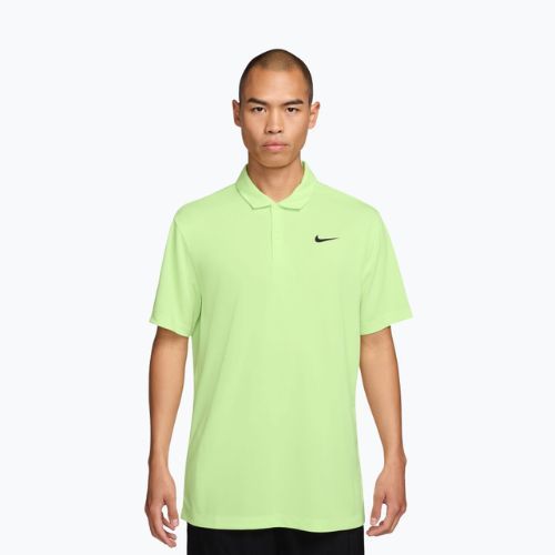 Футболка тенісна чоловіча Nike Court Dri-Fit Polo Solid light liquid lime/black