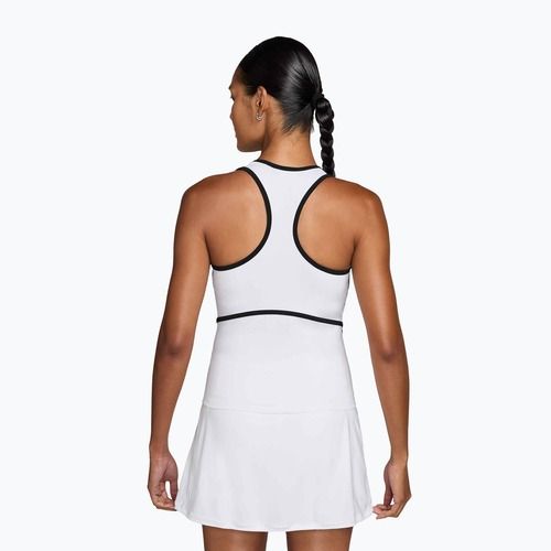 Футболка тенісна жіноча Nike Advantage Dri-Fit Tank white/black