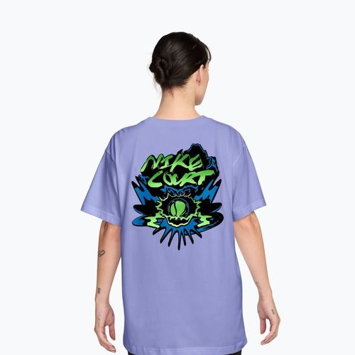 Жіноча тенісна футболка Nike Slam Dri-Fit light thistle
