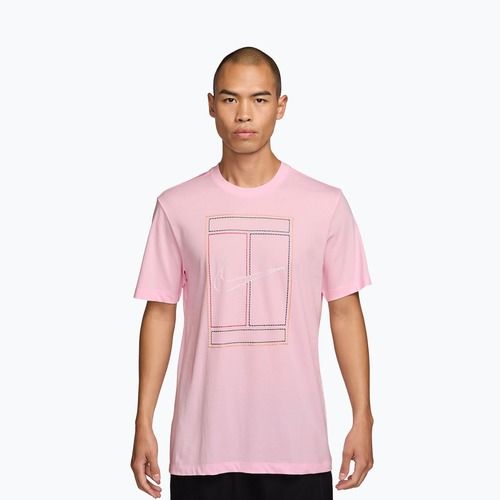 Футболка чоловіча Nike Court Heritage pink foam