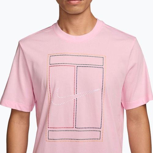 Футболка чоловіча Nike Court Heritage pink foam