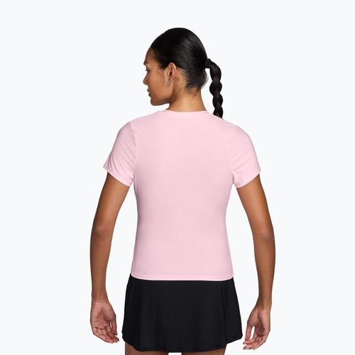 Футболка тенісна жіноча Nike Victory Dri-Fit pink foam/white