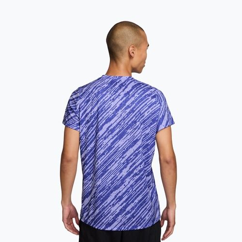 Футболка тенісна чоловіча Nike Court Dri-Fit Victory Print lapis/white
