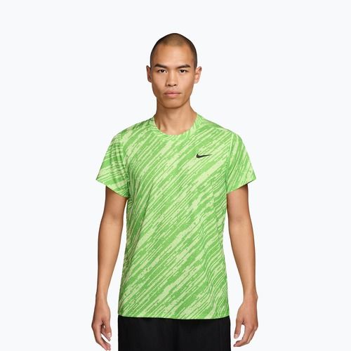 Футболка тенісна чоловіча Nike Court Dri-Fit Victory Print mean green/black