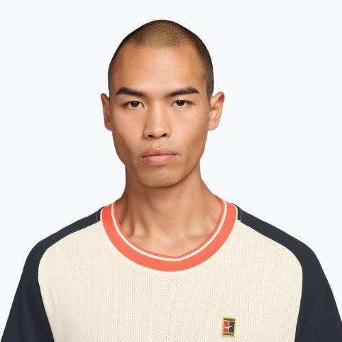Футболка тенісна чоловіча Nike Court Heritage sail/dark obsidian