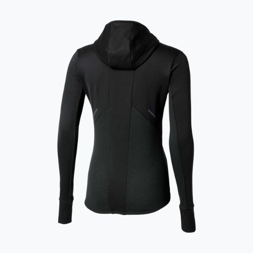 Кофта для бігу жіноча Mizuno Active Warm Hooded black