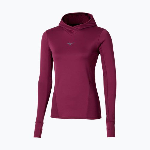 Жіноча толстовка для бігу Mizuno Active Warm Hooded dark purple