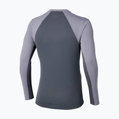 Лонгслів для бігу чоловічий Mizuno Tech Thermal Charge quiksilver