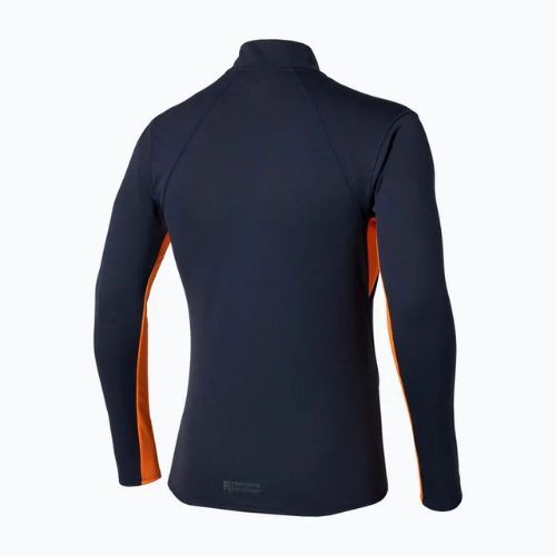 Лонгслів для бігу чоловічий Mizuno Tech Thermal Charge Half Zip baritone blue