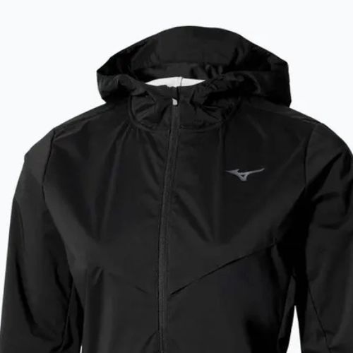 Куртка для бігу жіноча Mizuno Tech Thermal Charge Hooded black