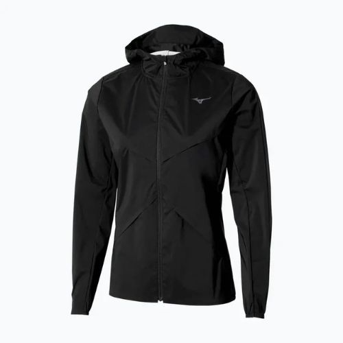 Куртка для бігу жіноча Mizuno Tech Thermal Charge Hooded black