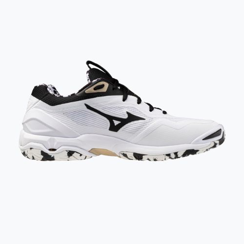 Кросівки гандбольні Mizuno Wave Stealth 6 white/black/ge gold