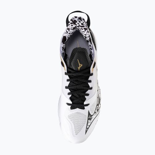 Кросівки гандбольні Mizuno Wave Mirage 5 white/black/ge gold