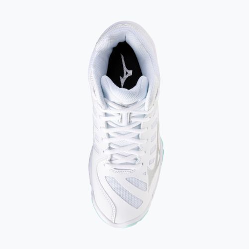 Кросівки волейбольні жіночі Mizuno Wave Voltage 2 Mid white/blue tint
