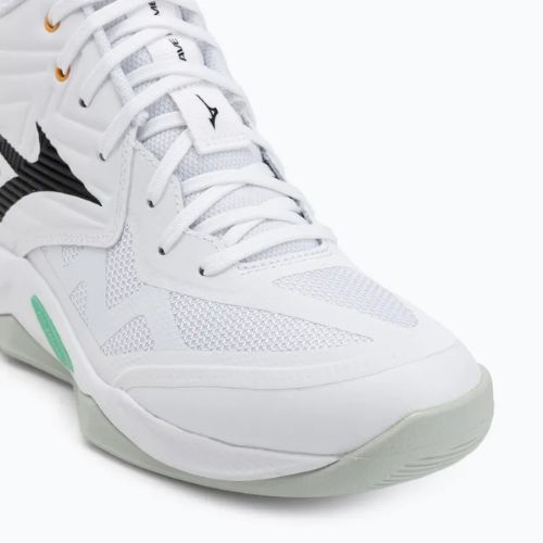 Кросівки волейбольні Mizuno Wave Momentum Pro Mid white/black/frozen emerald