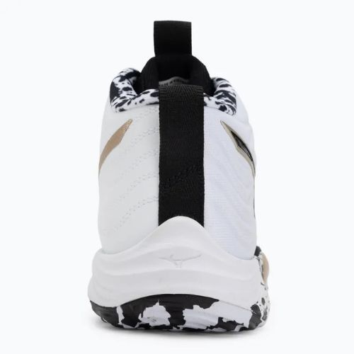 Кросівки волейбольні Mizuno Wave Momentum Elite Mid white/black/ge gold