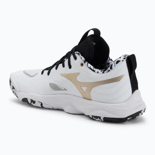 Кросівки волейбольні Mizuno Wave Momentum Elite white/black/ge gold