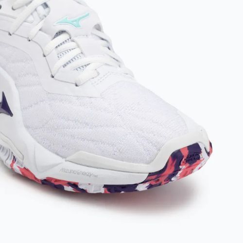 Кросівки гандбольні Mizuno Wav Stealth Neo 2 white/violet indigo/camellia rose
