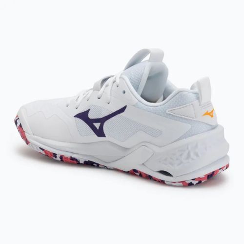 Кросівки гандбольні Mizuno Wav Stealth Neo 2 white/violet indigo/camellia rose