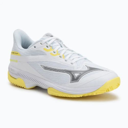 Кросівки для паделю жіночі Mizuno Wave Exceed Court Padel W white/black send/lemon tonic