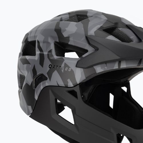 Шолом велосипедний дитячий ATTABO Predator full face gray