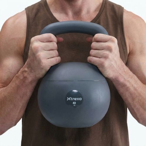 Kettlebell SOFT XTREXO 10 кг сірий