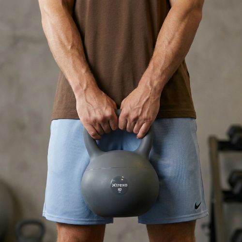 Kettlebell SOFT XTREXO 10 кг сірий
