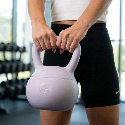 Kettlebell SOFT XTREXO 10 кг фіолетовий