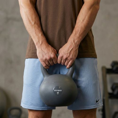 Kettlebell SOFT XTREXO 12 кг сірий