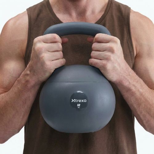 Kettlebell SOFT XTREXO 12 кг сірий