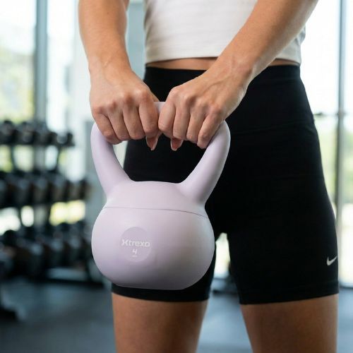 Kettlebell SOFT XTREXO 4 кг фіолетовий