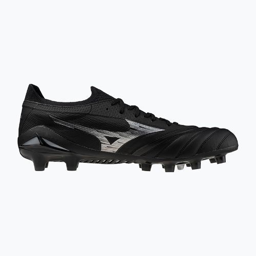 Кросівки футбольні Mizuno Morelia Neo IV β Elite FG black/galaxy silver/black
