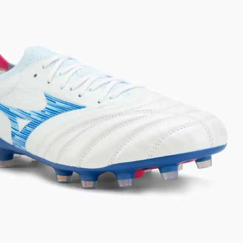 Кросівки футбольні чоловічі Mizuno Morelia Neo IV β Japan Fg white/tanager turquoise/pink tetra