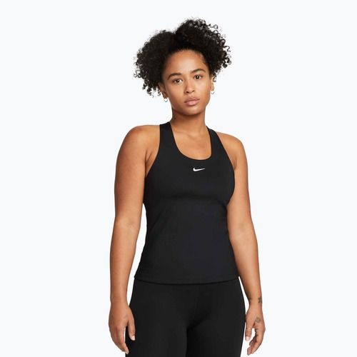 Футболка жіноча Nike Swoosh Medium Support Bra black/black/white