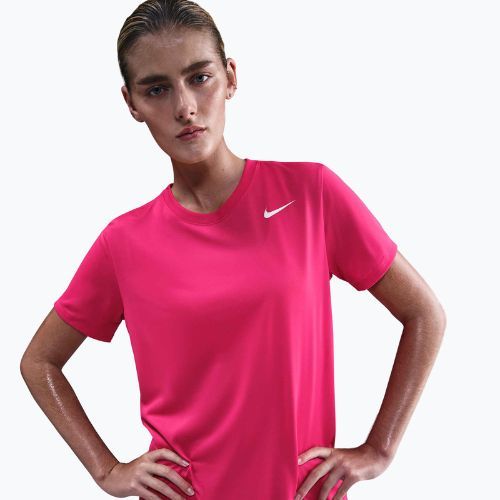 Жіноча футболка для тренувань Nike Dri-Fit Rush Pink/White