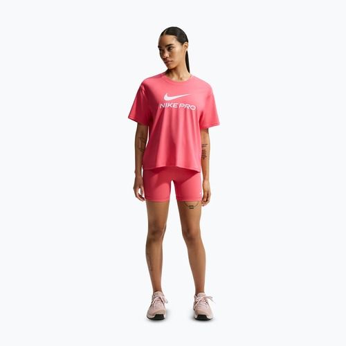 Koszulka treningowa damska Nike Pro Dri-Fit Loose sea coral/white