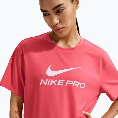 Футболка для тренувань жіноча Nike Pro Dri-Fit Loose sea coral/white