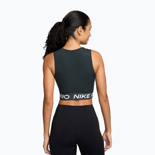 Koszulka treningowa damska Nike Pro Dri-Fit seaweed/white