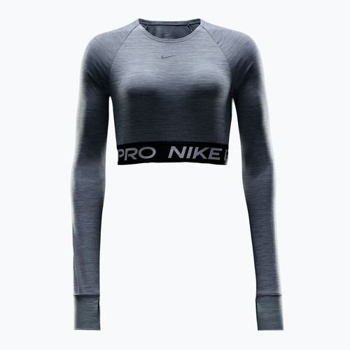 Top treningowy longsleeve damski Nike Pro 365 Dri-Fit smoke grey/heather