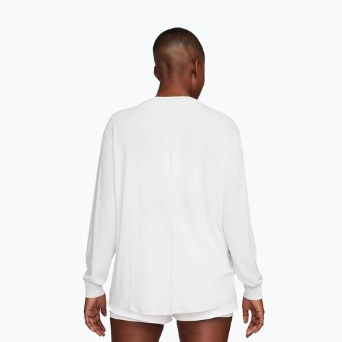 Лонгслів для тренувань жіночий Nike One Relaxed Dri-Fit white/black
