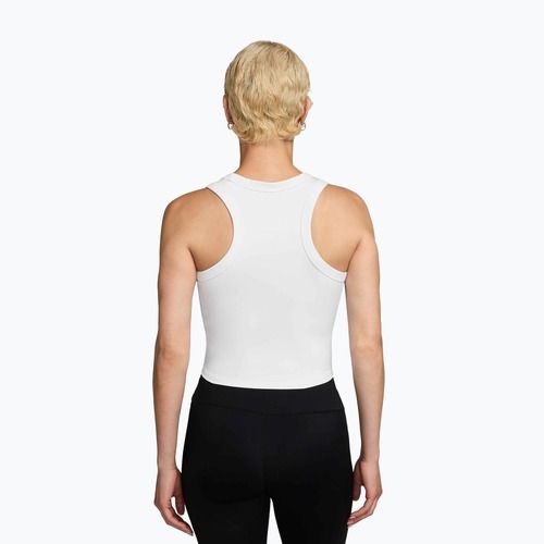 Футболка жіноча Nike One Fitted Dri-Fit Cropped Tank thunder white/black