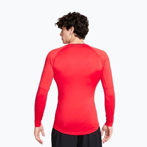 Longsleeve treningowy męski Nike Pro Dri-Fit Tight Fitness university red/black