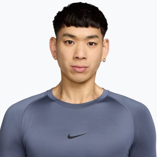 Чоловічий тренувальний лонгслів Nike Pro Dri-Fit Tight Fitness diffused blue/black