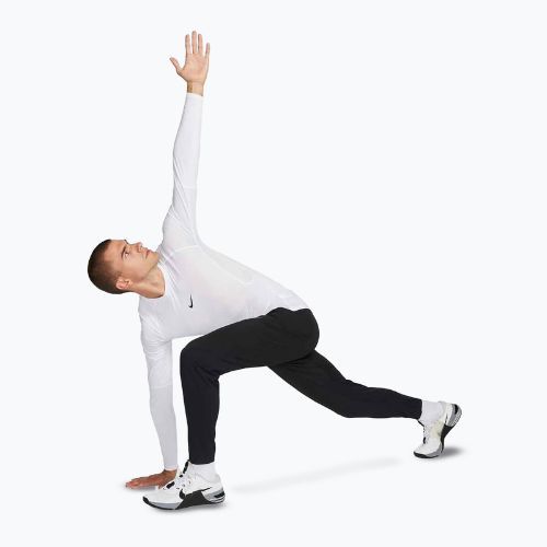 Лонгслів для тренувань чоловічий Nike Pro Dri-Fit Tight Fitness white/black