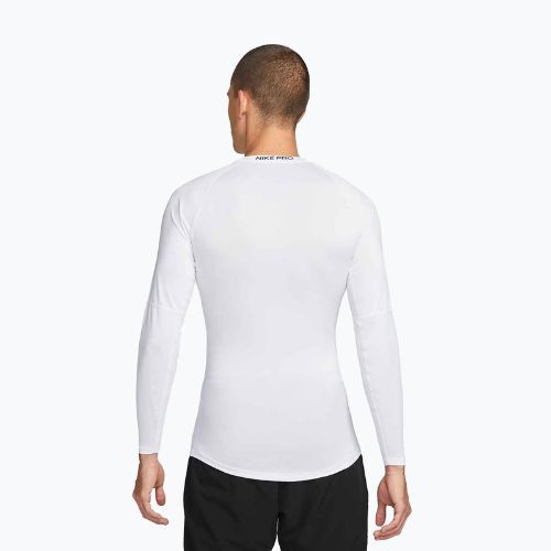 Longsleeve treningowy męski Nike Pro Dri-Fit Tight Fitness white/black