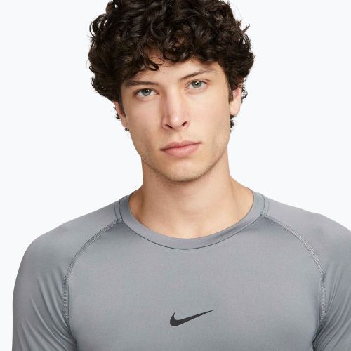 Лонгслів для тренувань чоловічий Nike Pro Dri-Fit Tight Fitness smoke grey/black